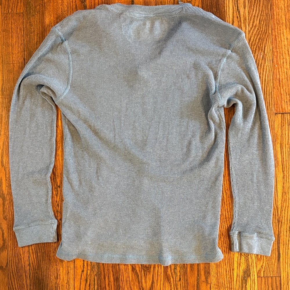 🎉Essentials Ribbed Henley Long Sleeve Top! - Picture 4 of 4